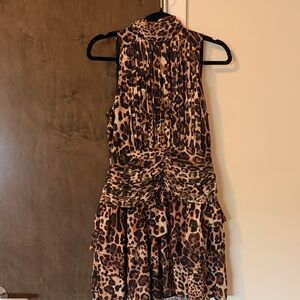Express Animal Print Mini Dress